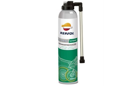 REPSOL KOŁO ZAPASOWE W SPRAYU DO MOTOCYKLI - ŚRODEK DO NAPRAWIANIA PRZEBITYCH OPON PUNCTURE REPAIR 300ML (12)