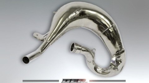 DEP PIPES PROMOCJA DYFUZOR/KOMORA/TUBA REZONANSOWA NIKLOWANA (FRONT EXHAUST PIPE NICKEL): KTM SX 85 '18-'21, HUSQVARNA TC 85 '18