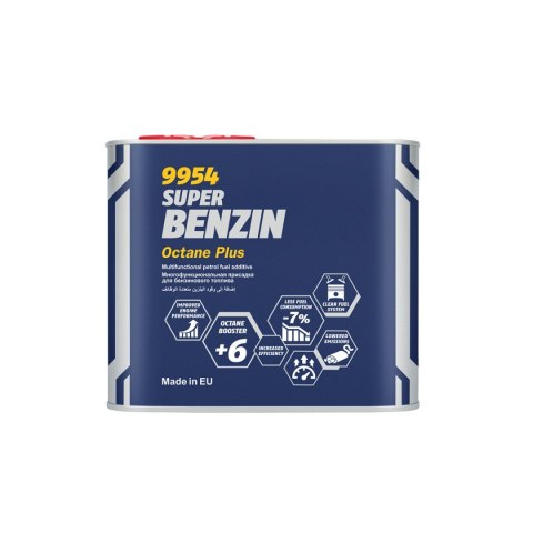 MANNOL SUPER BENZIN OCTANE PLUS 450ML - ZWIĘKSZA LICZBĘ OKTANOWĄ, CZYŚCI UKŁAD PALIWA (9954) (24) - ZASTĘPUJE MN9989