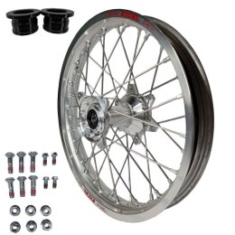 REX WHEELS PROMOCJA (EXCEL) KOMPLETNE KOŁO TYLNE 18 CALI 18-2,15 HONDA CRF 250 '14-'22, 450 '13-'22 , SREBRNA OBRĘCZ / SREBRNA P