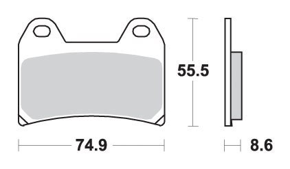 SBS KLOCKI HAMULCOWE KH244 TRACK AND SPORT SINTER KOLOR ZŁOTY 706RST (ZAMIENIA MIESZANKĘ RS)