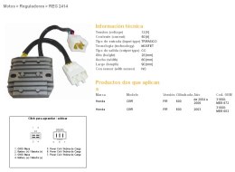 DZE REGULATOR NAPIĘCIA HONDA CBR600 RR 03-06 MOSFET (50A) (31600-MEE-872, 31600-MEE-003) (ESR430;ESR436)