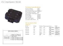 DZE REGULATOR NAPIĘCIA KAWASAKI KLF 300 BAYOU 88-02, KEF 300 LAKOTA '95-'03 (SH650A-12) (21066-1089)