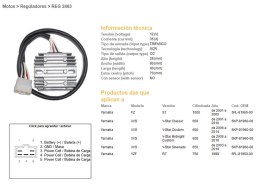 DZE REGULATOR NAPIĘCIA YAMAHA FZS1000 '01-'05, XVS650 '01-'16 (5KP-81960-00) (35A) (ESR266) (5FL-81960-00)