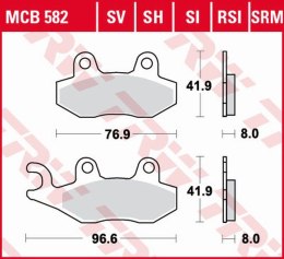 TRW LUCAS KLOCKI HAMULCOWE KH135 KH214 SINTER STREET APRILIA SX 125 18-, HONDA NSR 150 02-, KAWASAKI KLX 125 10-13, KDX 250 90-9