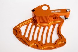 FM-PARTS OSŁONA ALUMINIOWA TARCZY HAMULCOWEJ PRZEDNIEJ KTM '15-'24 KOLOR POMARAŃCZOWY