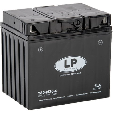 LANDPORT AKUMULATOR Y60-N30-4 (MS L60-N30-4) 12V 30AH (179X125X166MM) (300A) SLA BEZOBSŁUGOWY - ZALANY (2)