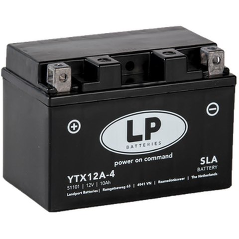 LANDPORT AKUMULATOR YTX12A-4 (MS LTX12A-4) (YT12A-BS) 12V 10AH (150X88X105MM) SLA BEZOBSŁUGOWY - ZALANY (6)