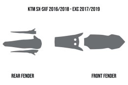 TWIN AIR OKLEINA PRZECIWBŁOTNA KTM SX/EXC/SX-F '16-19' (MUD DEFLECTOR FOAM)