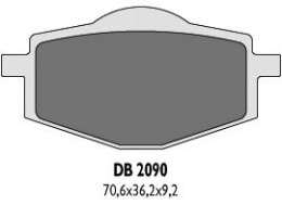 DELTA BRAKING KLOCKI HAMULCOWE KH101 TYŁ - ZASTĘPUJĄ DB2090MX-N ORAZ DB2090QD-N