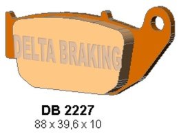 DELTA BRAKING KLOCKI HAMULCOWE KH629 HONDA CBR 125 '11-, CB 125 R / 300 R 18-, CRF 250 L 13-17, SUZUKI GSX-R / S 18-, TYŁ - ZAST