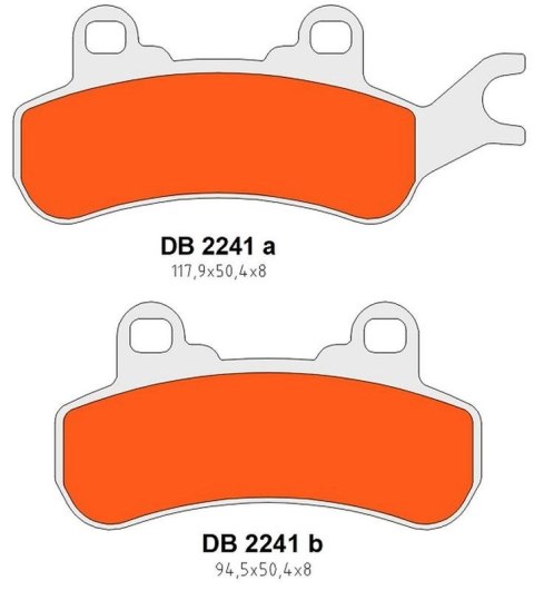 DELTA BRAKING KLOCKI HAMULCOWE KH682 TYŁ/PRZÓD LEWY CAN-AM DEFENDER/TRAXTER 800 '16-'21, MAVERIC 800/900 '18-'21, COMMANDER 1000