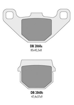 DELTA BRAKING KLOCKI HAMULCOWE KH83 - ZASTĘPUJĄ DB2060MX-N I DB2060QD-N