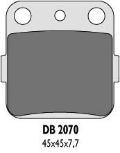 DELTA BRAKING KLOCKI HAMULCOWE KH84 - ZASTĘPUJĄ DB2070MX-N ORAZ DB2070QD-N