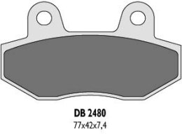 DELTA BRAKING KLOCKI HAMULCOWE KH86 - ZASTĘPUJĄ DB2480MX-N ORAZ DB2480QD-N