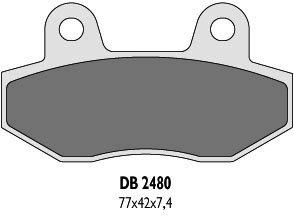 DELTA BRAKING KLOCKI HAMULCOWE KH86 - ZASTĘPUJĄ DB2480MX-N ORAZ DB2480QD-N