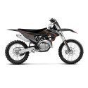 BLACKBIRD KOMPLET NAKLEJEK (OKLEIN) + POKROWIEC POSZYCIE NA SIEDZENIE KTM SX/SX-F '19-'22, EXC/EXC-F '20-'23 MAT BLACK