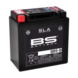 BS AKUMULATOR BB9-B (FA) 12V (YB9-B) 9AH 135X75X139 BEZOBSŁUGOWY - ZALANY (120A) (6)