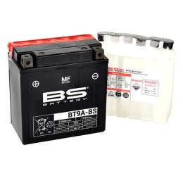 BS AKUMULATOR BT9A-BS (YT9A-BS) 12V 9AH 135X75X139 BEZOBSŁUGOWY - ELEKTROLIT OSOBNO (115A) (4) UE2019/1148