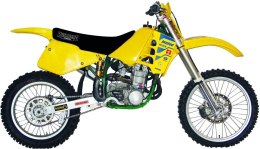 TECNOSEL (BLACKBIRD) KOMPLET NAKLEJEK (OKLEIN) HUSABERG FE/FS '90-'99, REPLICA TEAM HUSABERG '90 KOLOR ŻÓŁTY/ CZARNY