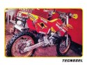 TECNOSEL (BLACKBIRD) KOMPLET NAKLEJEK (OKLEIN) + POKROWIEC/POSZYCIE NA SIEDZENIE SUZUKI RM 125/250 '96-'98, REPLICA TEAM SUZUKI 