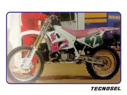 TECNOSEL (BLACKBIRD) KOMPLET NAKLEJEK (OKLEIN) YAMAHA YZ 250 '90-'92, REPLICA OEM YAMAHA '92 KOLOR RÓŻOWY/BIAŁY