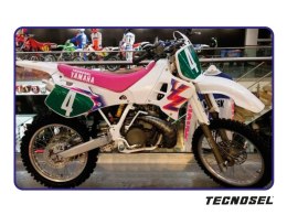 TECNOSEL (BLACKBIRD) POKROWIEC/POSZYCIE NA SIEDZENIE YAMAHA YZ 125/250 '93-'95, REPLICA TEAM YAMAHA '92, KOLOR RÓŻOWY, LOGO TECN