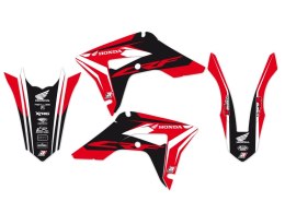 BLACKBIRD KOMPLET NAKLEJEK (OKLEIN) + POKROWIEC POSZYCIE NA SIEDZENIE HONDA CRF 250R '18-'21, CRF 450R '17-'20, CRF 450X '17-'24