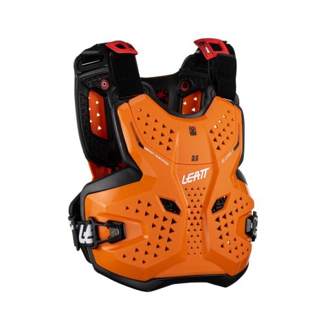 LEATT OSŁONA KLATKI PIERSIOWEJ (BUZER) CHEST PROTECTOR 3.5 JUNIOR (DZIECIĘCY) ORANGE/BLACK KOLOR POMRARAŃCZOWY/CZARNY ROZMIAR L/