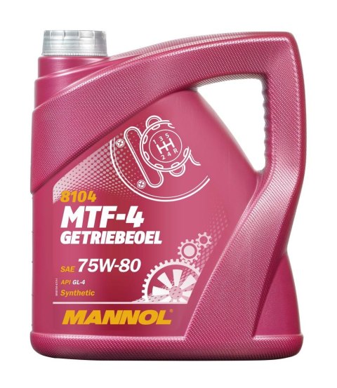 MANNOL MTF-4 GETRIEBEOEL 75W80 API GL4 - OLEJ PRZEKŁADNIOWY SYNTETYCZNY 4L (75W-80)