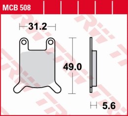 TRW LUCAS ZF KLOCKI HAMULCOWE KH050 ORGANIC PUCH COBRA 6GT, MONZA 4 '80-'84, ZUNDAPP KS 50 '76-'81, KS 80 '81-'87, HERCULES KX-5