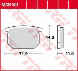 TRW LUCAS ZF KLOCKI HAMULCOWE KH065 ORGANIC SUZUKI GS 550 '78-'82,GR 650 '83-'89, GSX 750S KATANA '82-'84, GSX 1100E/L '80-'83 P