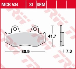 TRW LUCAS ZF KLOCKI HAMULCOWE KH092 ORGANIC HONDA CR 125R '84-'86, MTX 125 '85-'95, NES/SH 125/150 '00-'08, XL 125R '85-'91, XL 