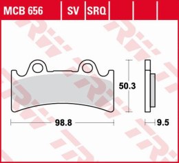 TRW LUCAS ZF KLOCKI HAMULCOWE KH190 SINTER STREET TRIUMPH DAYTONA 900 SUPER III '94-'96, YAMAHA YZF 750R/SP '93-'98, FZR 1000 GE