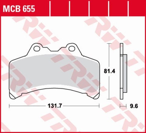 TRW LUCAS ZF KLOCKI HAMULCOWE KH191 ORGANIC YAMAHA GTS 1000 '93-'99 PRZÓD