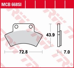 TRW LUCAS ZF KLOCKI HAMULCOWE KH232 SINTER OFFROAD CF MOTO CF 500 TERRALANDER '11-'13, RANGER 500 '10-'15, POLARIS TRAIL BLAZER/