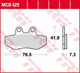 TRW LUCAS ZF KLOCKI HAMULCOWE KH256 ORGANIC APRILIA RX 50 '91-'94, RED ROSE 125 '90-'95, BETA RR 50 '99-'06, RIEJU MRX/SMX 50/12