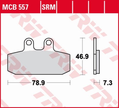 TRW LUCAS ZF KLOCKI HAMULCOWE KH256 SINTER APRILIA ATLANTIC 500 '02-'05, SCARABEO 500 '02-'12, LEONARDO 250 '99-'04, SCARABEO 15