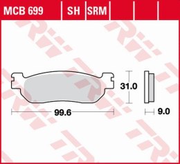 TRW LUCAS ZF KLOCKI HAMULCOWE KH275 SINTER YAMAHA YP/XP 125 X-MAX '10-, VP 250 X-CITY '07-'16, YP 250 MAJESTY '98-'03, YP 250 X-