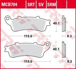 TRW LUCAS ZF KLOCKI HAMULCOWE KH281 SINTER HONDA NSS 250 JAZZ '01-'04, FJS 400 SILVERWING '06-'08, FJS 600 SILVERWING '01-'10 PR