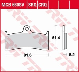 TRW LUCAS ZF KLOCKI HAMULCOWE KH424 SINTER STREET BUELL M2/S3/X1 1200 '98-'02, HONDA CB 1300 '98-'00, KAWASAKI ZX-7RR '96-'99, M