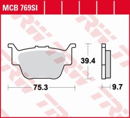 TRW LUCAS ZF KLOCKI HAMULCOWE KH SINTER OFFROAD HONDA TRX 450 '04-'09, TRX 650 '03-'05, TRX 680 '06-'13, TRX 420 '09-, TYŁ, KYMC