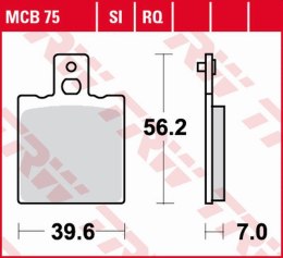 TRW LUCAS ZF KLOCKI HAMULCOWE KH047 ORGANIC SPORT APRILIA AF-1 250 '90-, RS 250 '95-, DUCATI MONSTER 600/620/695/750/800/900/996