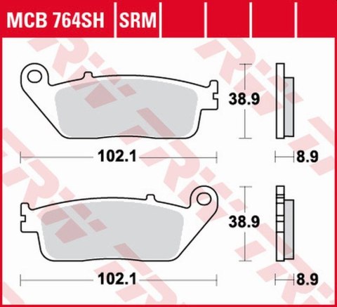 TRW LUCAS ZF KLOCKI HAMULCOWE KH142 SINTER STREET BMW C 650 '12-'18, HONDA VT 600 SHADOW '94-'99, CB/CBR 650 '14-'20, NTV 650, V