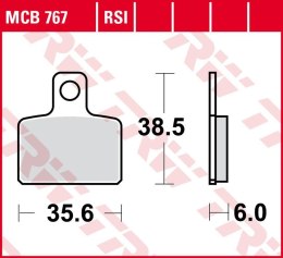 TRW LUCAS ZF KLOCKI HAMULCOWE KH351 ORGANIC GAS GAS TXT 125/200/250/280/300 '04-'11, SHERCO TRIALS 125/250/290/320 '06-, HONDA C