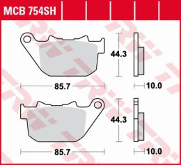 TRW LUCAS ZF KLOCKI HAMULCOWE KH387 SINTER STREET HARLEY-DAVIDSON 883 XL-C/L/N/R ROADSTER/SPORTSTER '03-'15, 1200 XL-C/L/R/X SPO