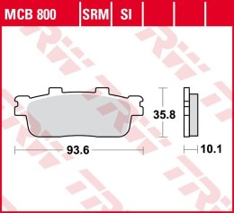 TRW LUCAS ZF KLOCKI HAMULCOWE KH427 SINTER DAELIM QL 125 STEEZER '15-, VL 250 DAYSTAR '17-, PEUGEOT LXR 125 '10-, SYM GTS 125/25