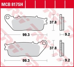 TRW LUCAS ZF KLOCKI HAMULCOWE KH488 SINTER STREET HONDA VFR 800F '14-, VFR 800X CROSSRUNNER '11-, CB 1000R '08-'16, VFR 1200F '1