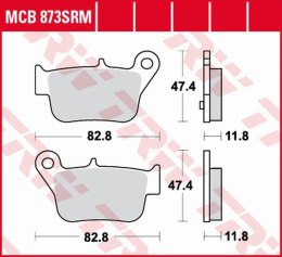 TRW LUCAS ZF KLOCKI HAMULCOWE KH628 SINTER SYM MAX SYM 400 '11-, MAX SYM 600 '14-, TYŁ