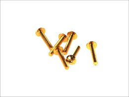 V PARTS (VICMA) ZESTAW ŚRUB OWIEWKI M5X30 (6SZT.) KOLOR ZŁOTY (IMBUSOWA PŁASKA)(TA530OR)